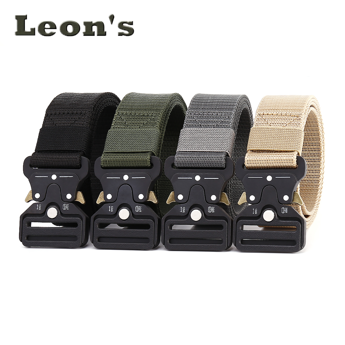 Summer Canvas Belt Tactical Belt Quick Wear Durable Breathable Quick-Drying Outdoor Sports Cargo Pants Student Party Daily Wear