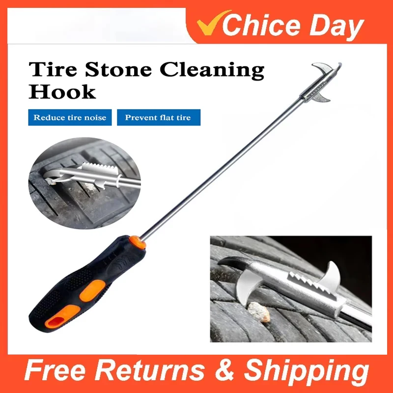 Car Tire Cleaning Hook Multifunctional Stone Cleaning Tool Tire Tread Stone Remover Car Repair Tool For Motorcycle Bike Amagi