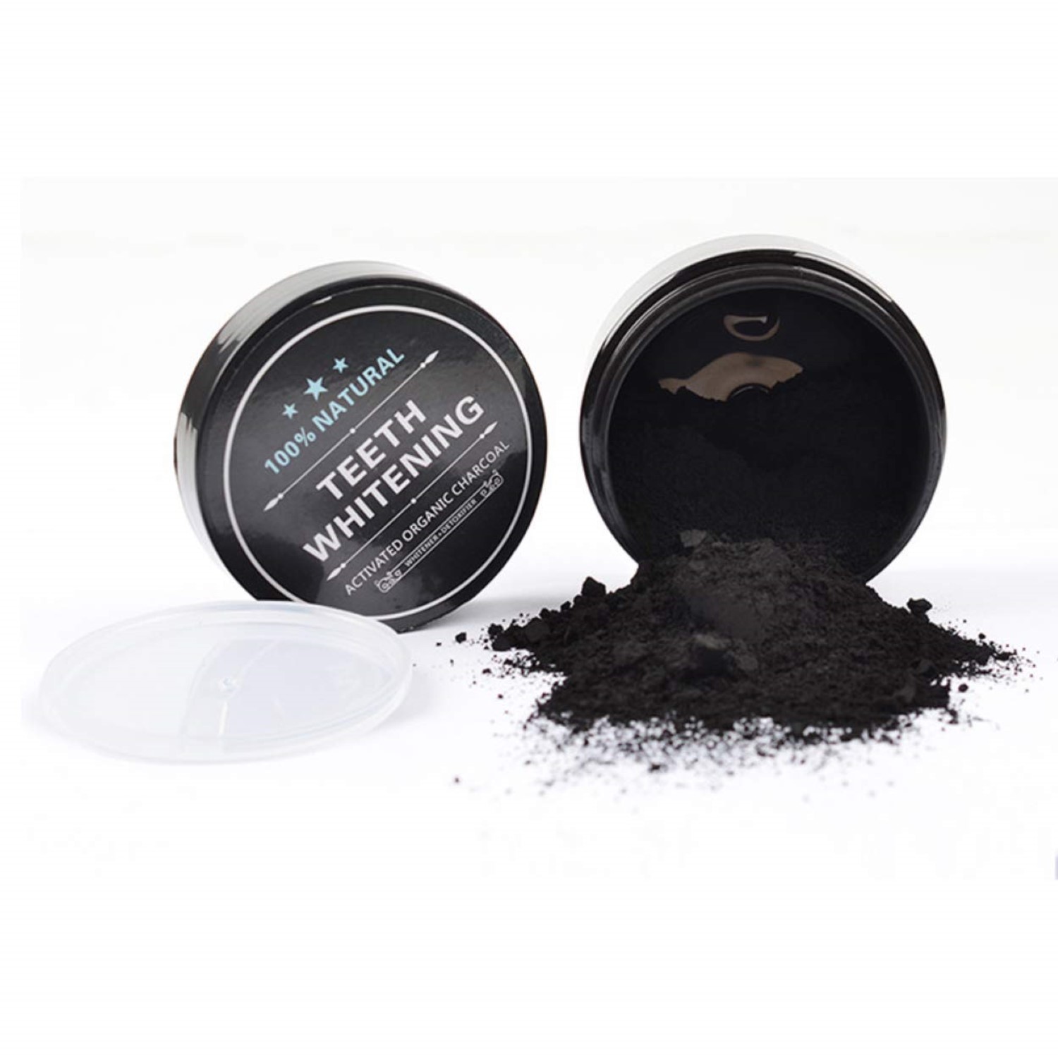 Pure Natural Bamboo Charcoal Teeth Whitening Powder 60Ml
