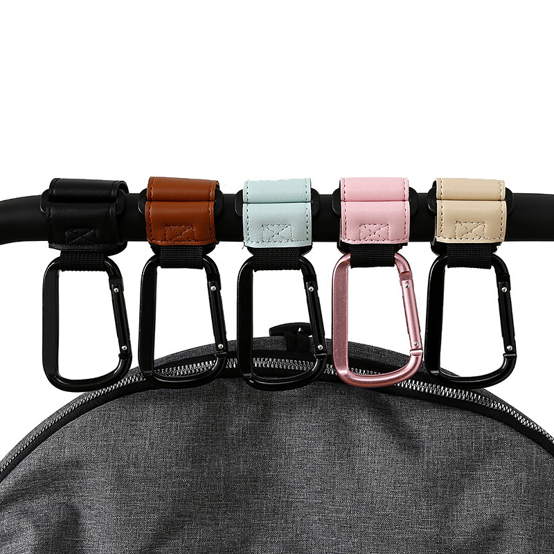2PCS Baby stroller hook, multifunctional carabiner, special hook for electric bikes and shopping carts, enlarged and thickened a