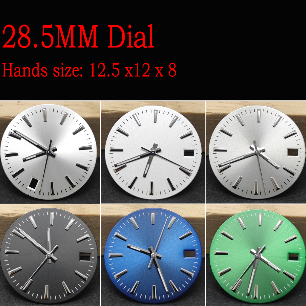NH35 28.5MM Dial Watch SUB Solid Color Date Watch Dial Suitable for NH35 NH36 4R/7S Movement Watch Accessories