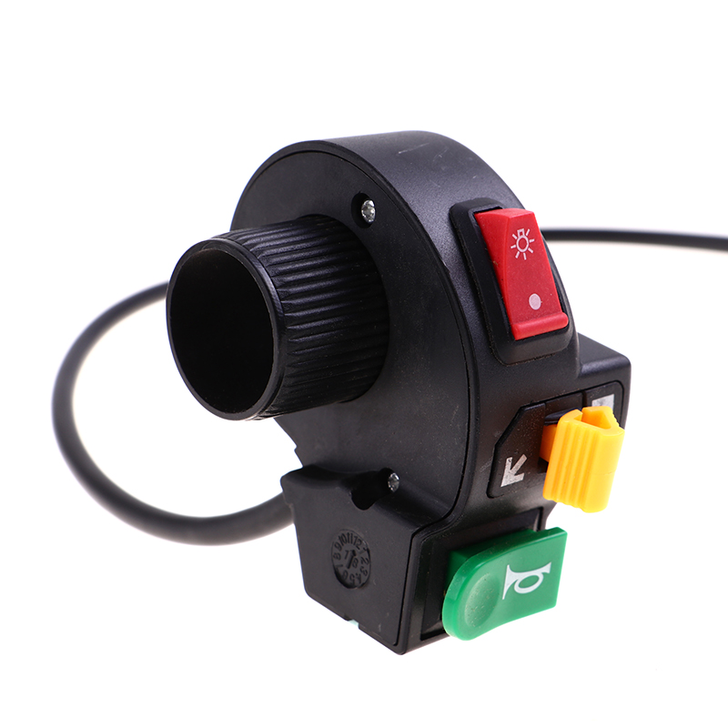 3 In1 Motorcycle Switch Electric Bike Scooter ATV Quad Light Turn Signal Horn ON/OFF Button For 22mm Dia Handlebars Motorbike