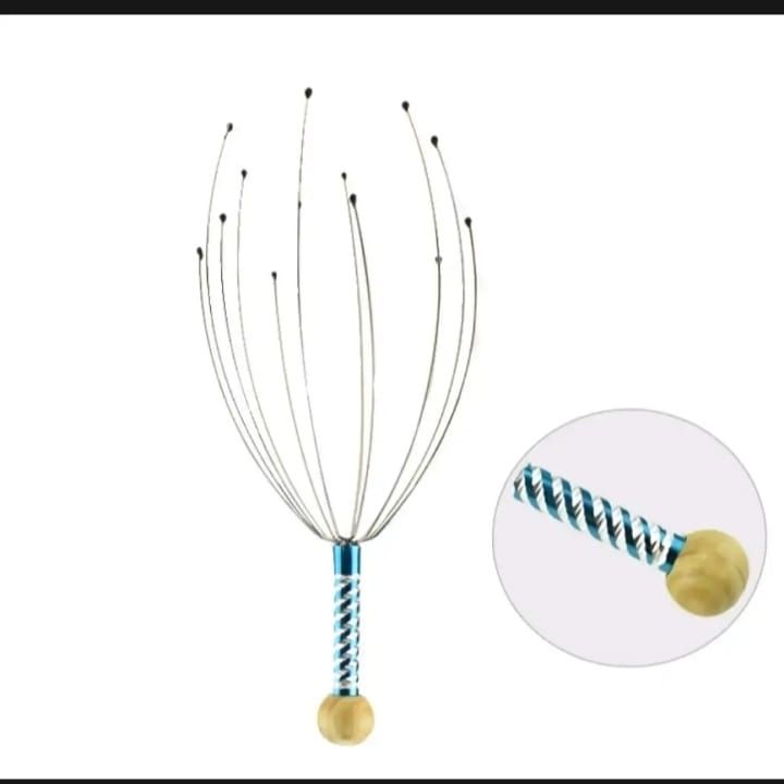 Metal Octopus-Shaped Scalp Head Massager