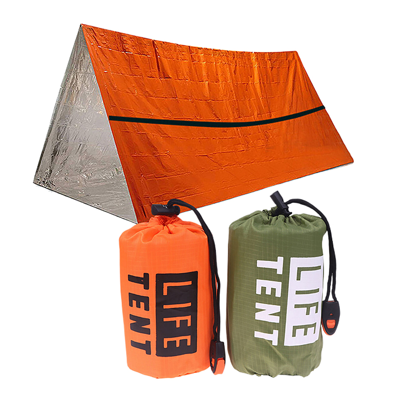 Emergency Survival Tent Shelter, 1-Person Emergency Tent, Emergent Shelter Tent, Survival Life Tarp for Outdoor, Camping Hiking