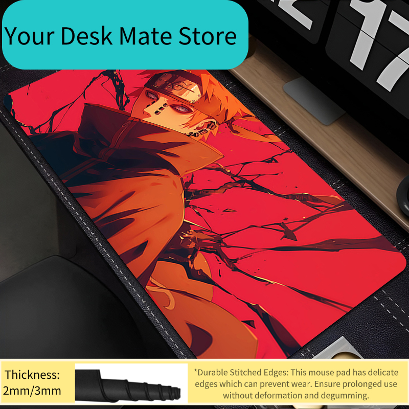90x40cm Mouse Pad Naruto Gamer Large Computer Notebook xxl Mousepad Carpet Gaming Lock Edge Accessories Keyboard Desk Mat