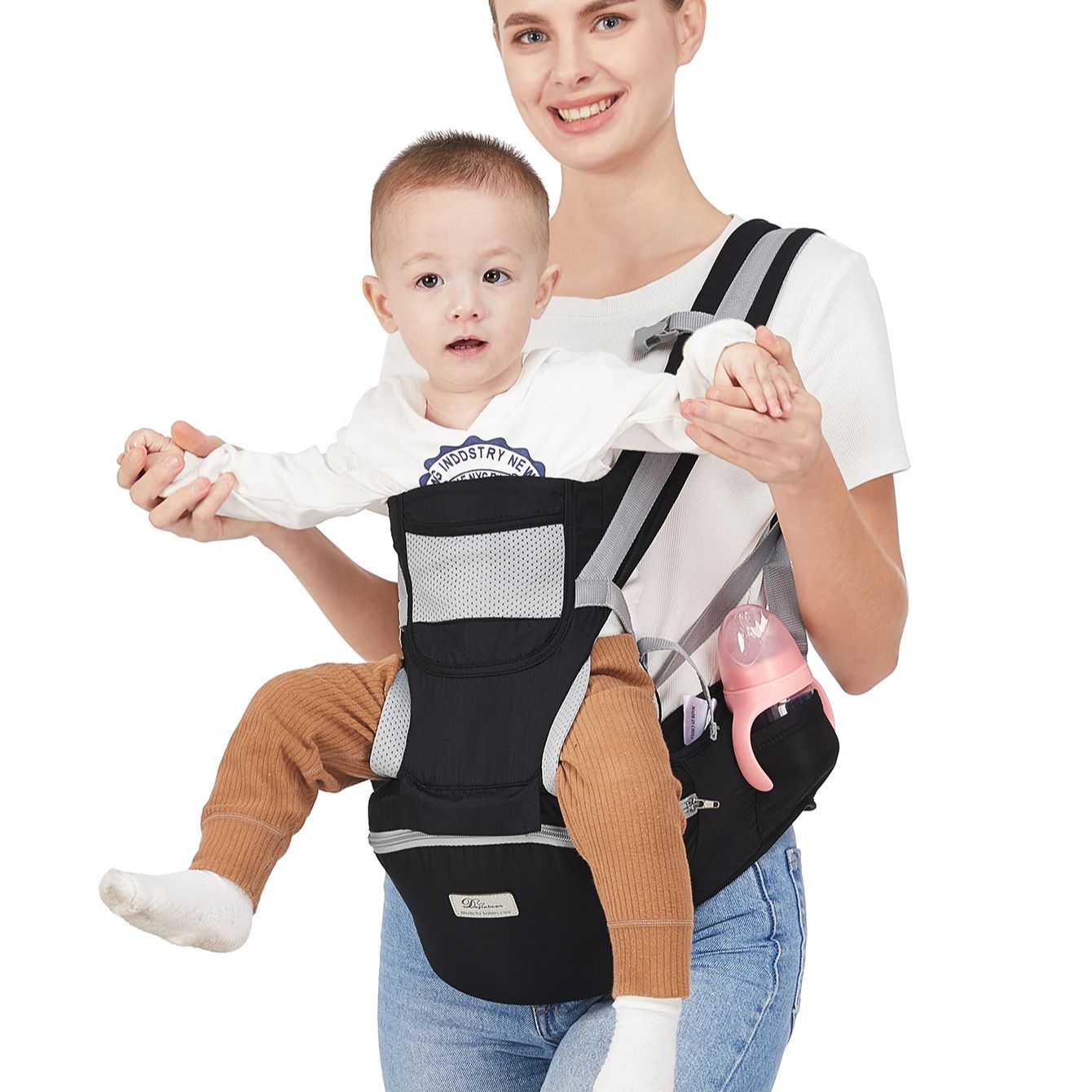 Ergonomic Baby Carrier Backpack Infant Baby Hipseat Carrier Front Facing Ergonomic Kangaroo Baby Wrap Sling Travel Backpack