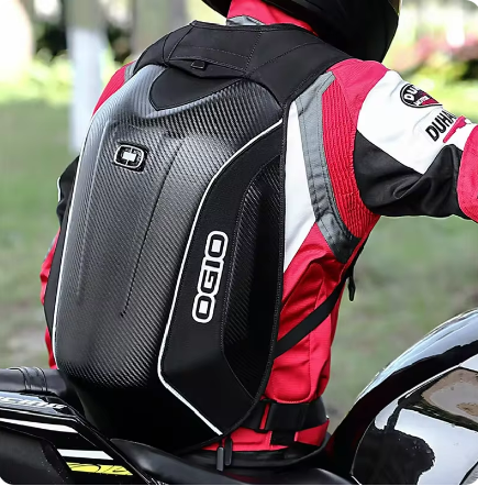 Ogio 30L-48L Waterproof Motorcycle Hard Shell Backpacks Moto Racing Bags MX Motocross Carbon Fiber Full Face Helmet Bags