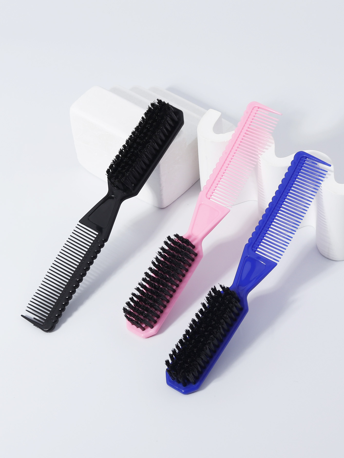 1 piece of new double-sided professional barber neck brush comb shaving salon carving cleaning brush Special for real hair
