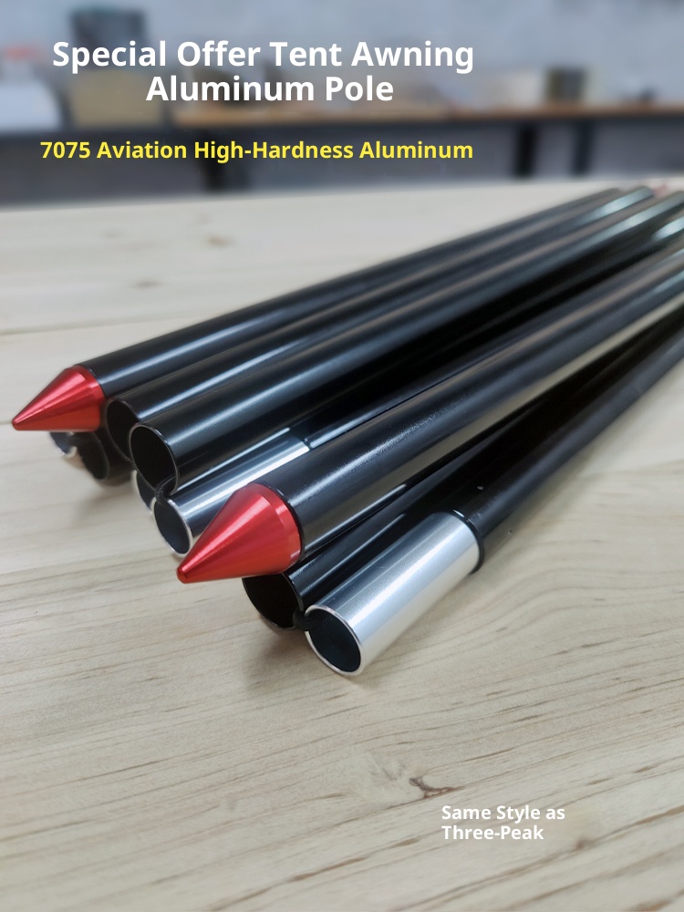 Telescopic Tent Poles Set of 2 Universal Adjustable Aluminium Camping Awning Poles Sun Sail Shelter Rods Tarp Tent Accessories