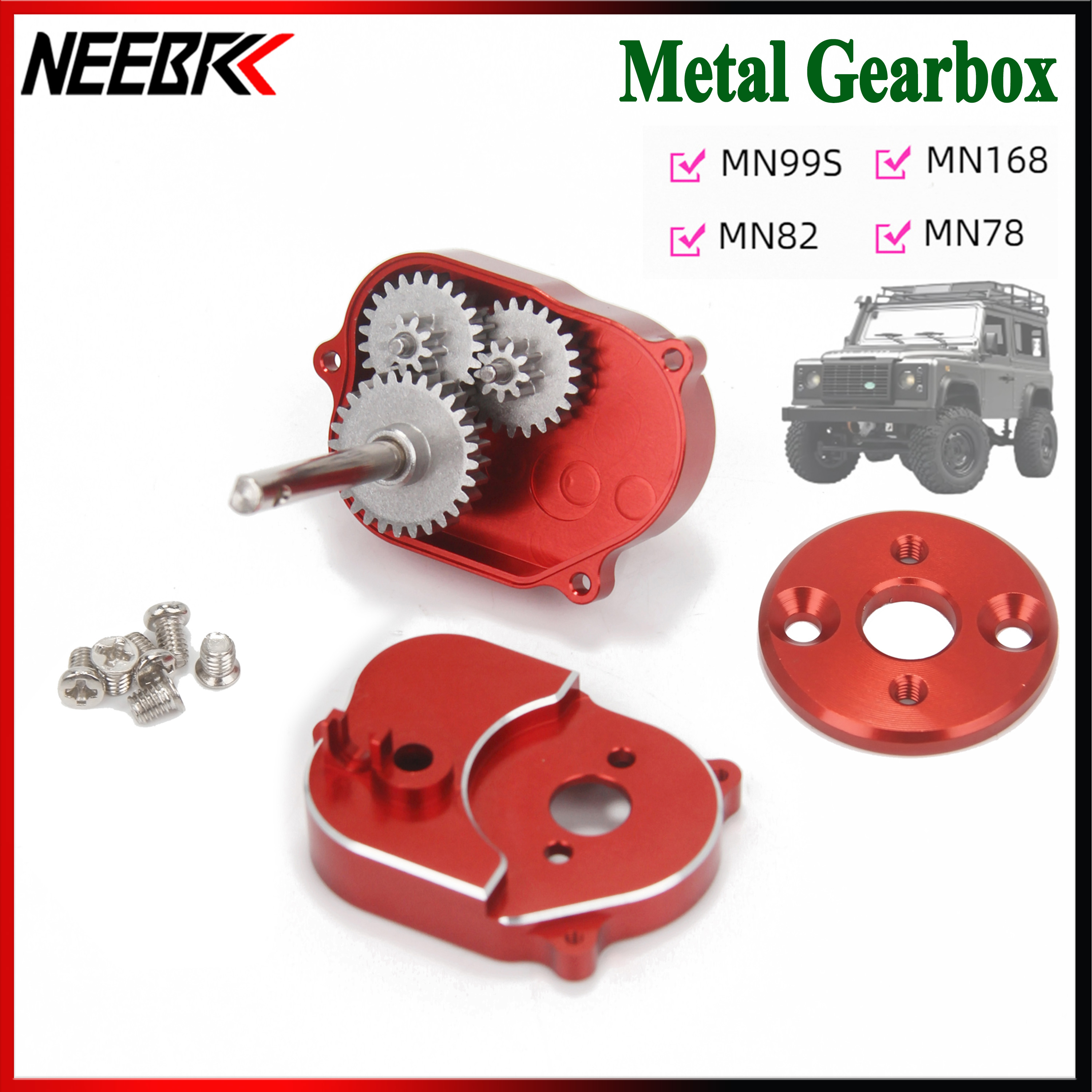 MN82 MN78 MN99S MN168 MN98 MN Model 1/12 RC Car Metal Transmission Metal Gearbox Set for RC Crawler Upgrade Parts Accessories