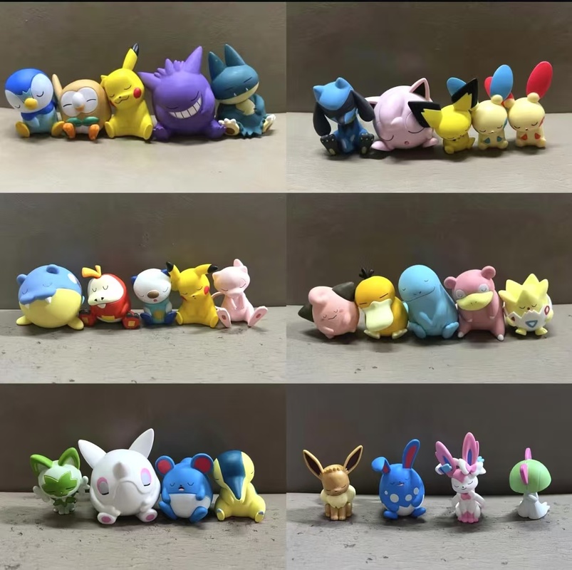 In Stock Anime Figures Toy Set Shoulder On Shoulder Blind Box Kawaii Pvc Action Figure Statue Desktop Decoration Surprise