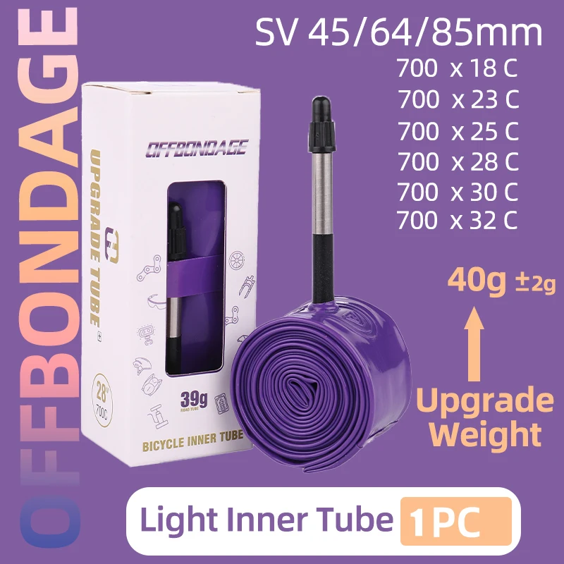 NPY New InnerTube 700 23-32C Road MTB Bicycle Tube TPU Tire 700c 45/65/85mm Presta Valve Bicycle Tube Super Light Tube Bike Tyre