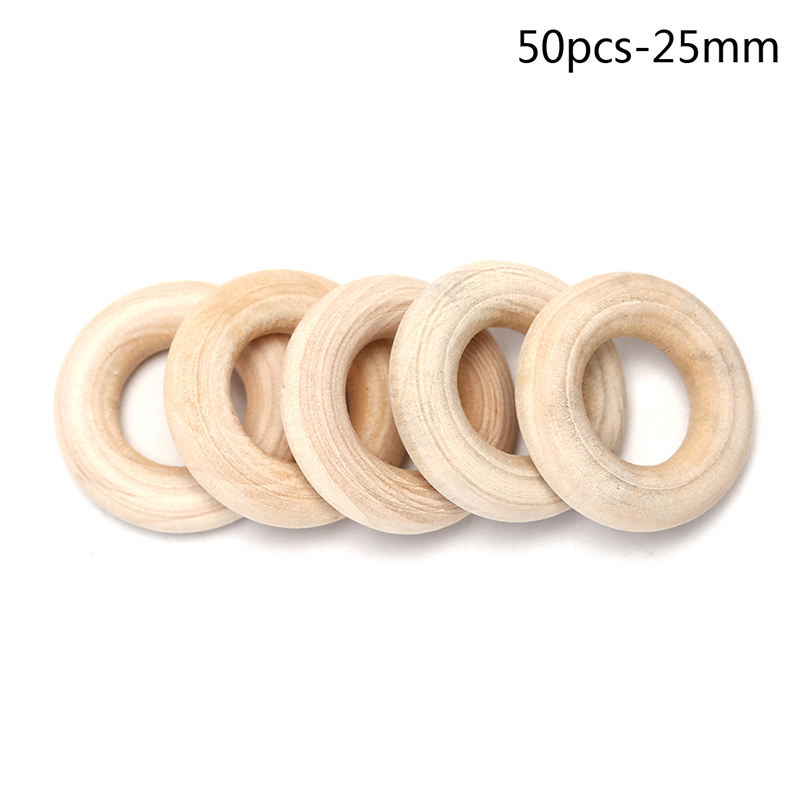 10pcs Unfinished Solid Wooden Rings 70mm Natural Wood Rings For Macrame Diy Crafts Ornaments Jewelry Making