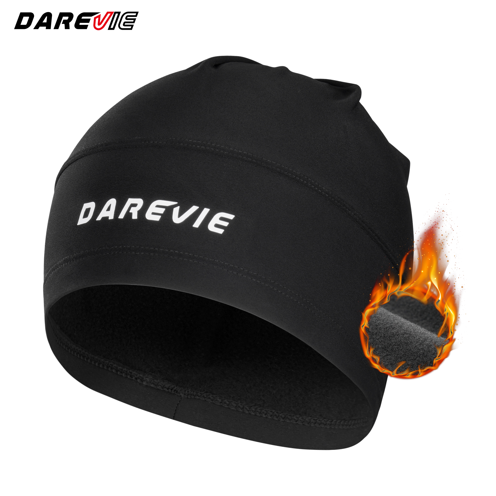 DAREVIE Men's Cycling Caps Thermel 5℃-15℃ Anti UV SPF 50 Quick Dry Winter Hat Keep Warm Balaclava Winter Ourdoor Men's Hat