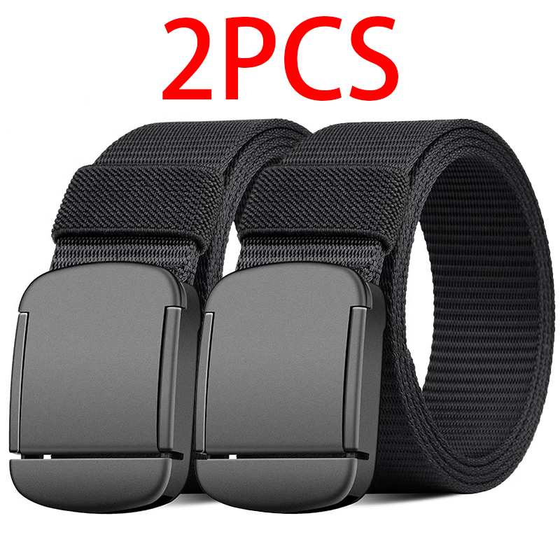 Metal Automatic Buckle Nylon Belt Outdoor Hunting Multifunctional Canvas Belt High Quality Men Belt