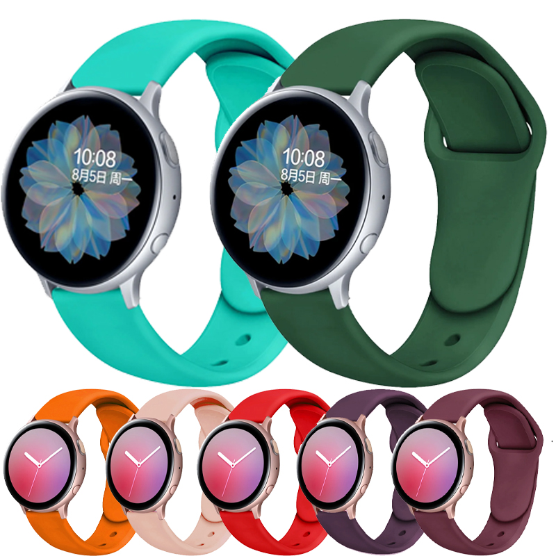 20mm 22mm Silicone Watch Band for Watch 7 6 5 4 40/44mm Watch 5 4/GT5 Pro Bracelet Wristband GTR