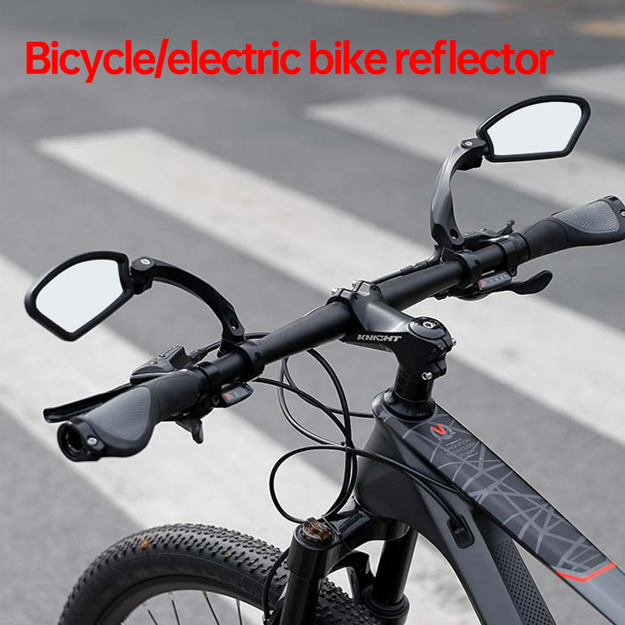 Universal bicycle rearview mirror, adjustable rotating wide-angle mirror, mountain bike handle reflector, suitable for road bike