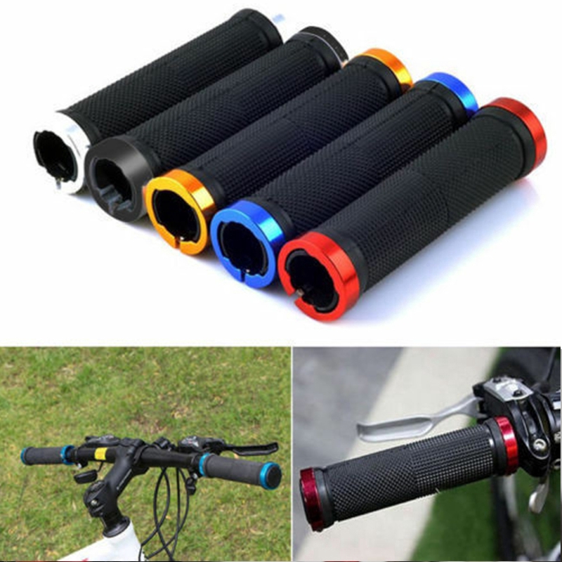 Bicycle Grips MTB Alloy Lock Bilateral Lock Handlebar Grips Anti Slip Cycling Handlebar Sleeve BMX Bicycle Accessories