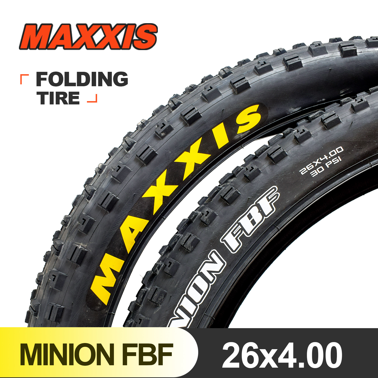1pc MAXXIS 26 Minion FBF FBR 26*4.0 26*4.8 Fold MTB Mountain Bike Tire For Trial Ride Fat Bike Plus Low Rolling Bicycle Part