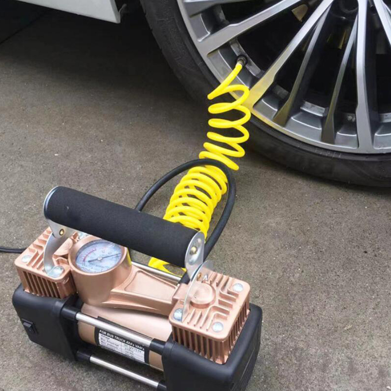 NEW 1PC Universal Pump Extension Tube Tire Air Compressor Hose Flexible Recoil Air Inflator Connector Replacement Inflator Hose