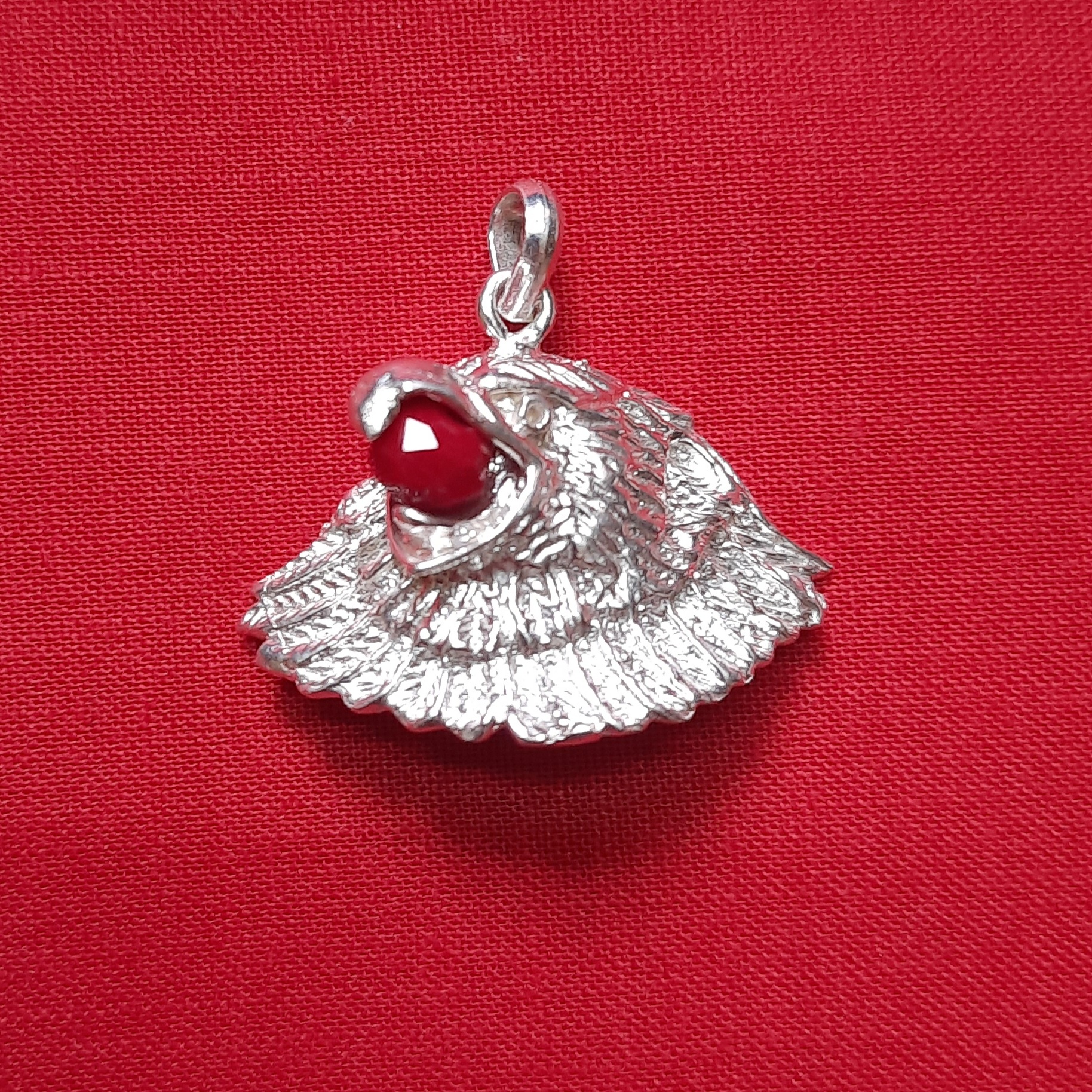 Silver eagle pendant for men, weight 0.419 tola - SP Jewellers