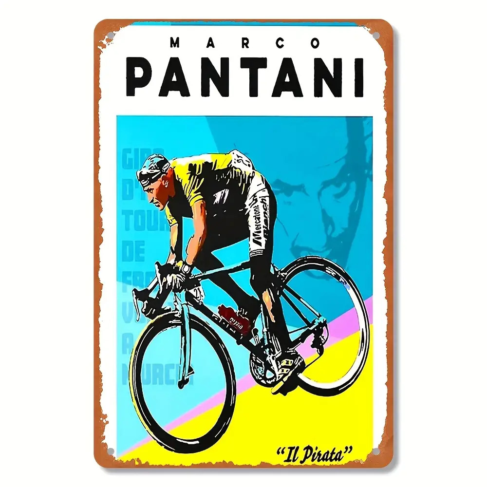 Vintage Bicycle Theme Metal Tin Sign Retro Wall Decor for Garage Bar Cafe Home 8x12 Inch
