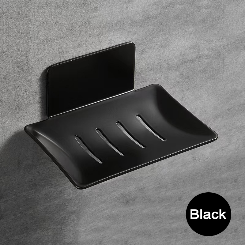 Bathroom soap box, soap box, wall-mounted non-drilling storage rack, drainage, bathroom washbasin, wall storage