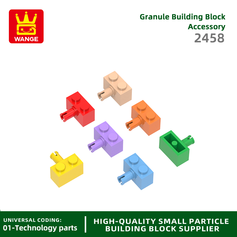 Wange109Pcs/Lot 2458 Single Side with Bolt Building Blocks Moc Technical Parts Compatible with Bricks DIY Children Toys Box