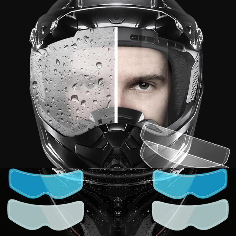 Universal Motorcycle Helmet Rainproof Film Safety Driving Durable Nano Coating Sticker Anti-Fog Film Moto Helmets Accessories