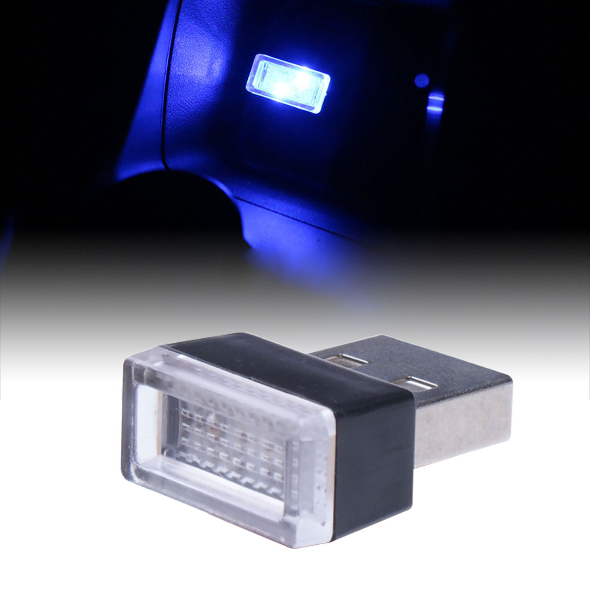 1x Mini USB LED Atmosphere Lights Night Light Multicolored Plug and Play Suitable For PC Computer Car Interior Accessories