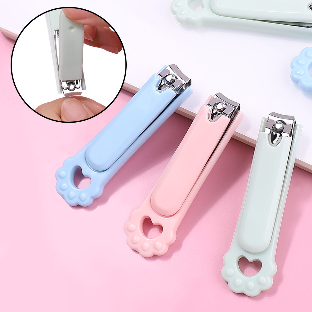 1Pcs/2Pcs Mini Creative Folding Nail Clippers Home Use Single Pack Cartoon Nail Trimming Beauty Tool All Ages