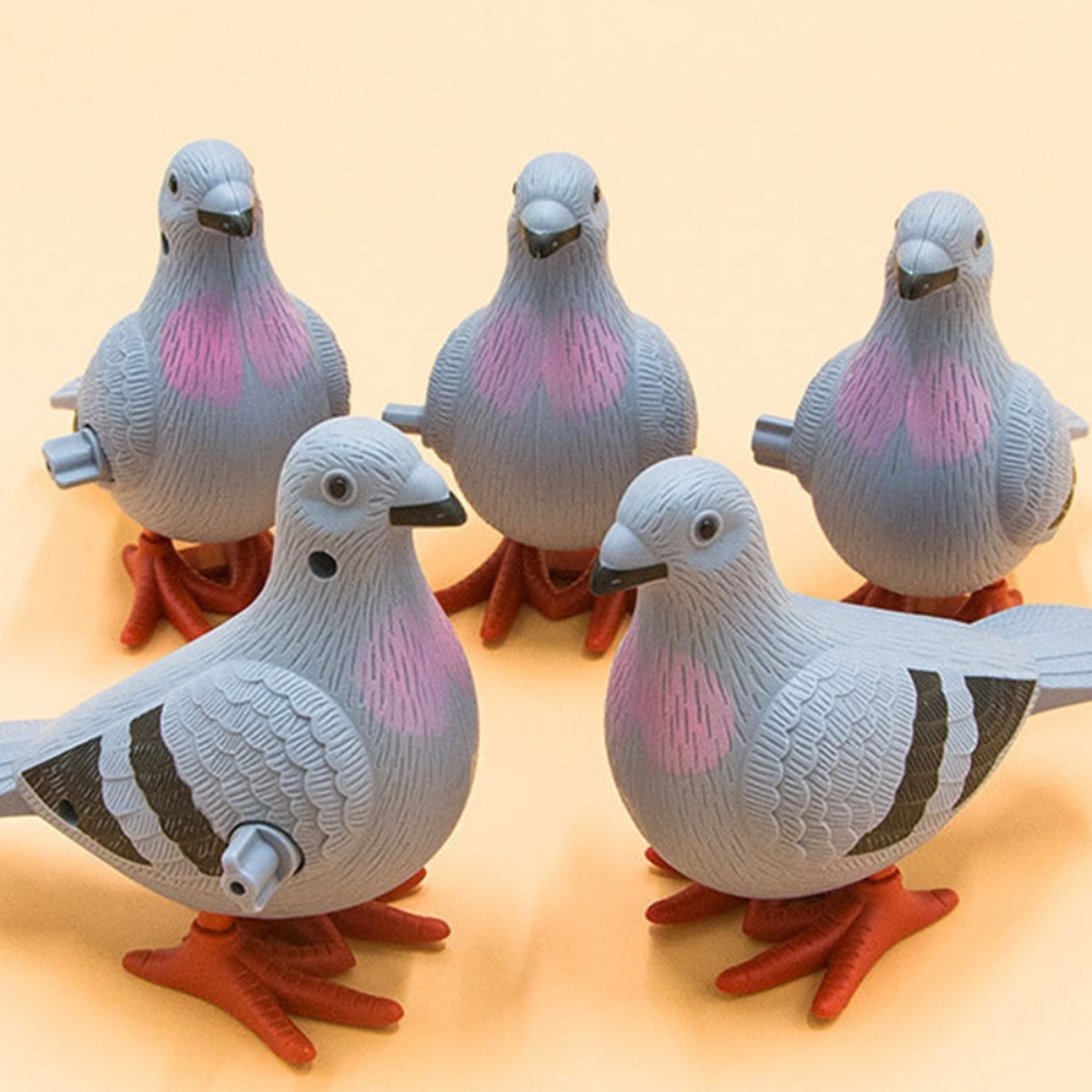 Baby Wind Up Toys Cute Jumping Pigeon Clockwork Toy Funny Simulation Animal Kids Educational Toys for Children Boys Girls