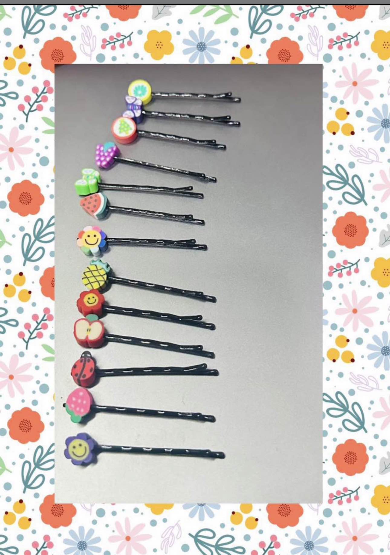 Random 8 pcs Cute Hair clips for Women and Girls