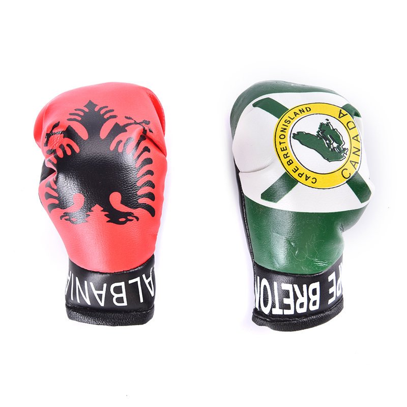 1Pcs Mini Boxing Gloves Car Pendant Solid Color Miniature Punching Gloves