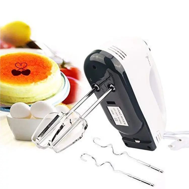 Scarlett Electric 7 Speed Hand Mixer with 4 Pieces Stainless Blender, Bitter for Cake/Cream Mix, Food