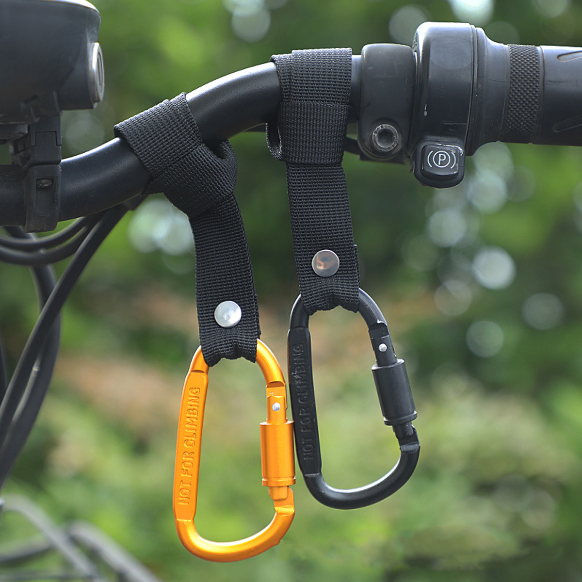 1/2PCS Electric Scooter Front Hook Aluminum Alloy Handlebar Hook For Bicycle Baby Stroller D-hook Hanger Motorcycle Hook