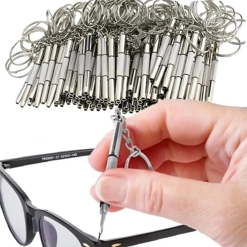 1/2pcs Mini 3 in1 Screwdriver Eyeglass Optical Eye Glasses Portable Spectacles Watch Repair Kit Practical Household Hand Tool