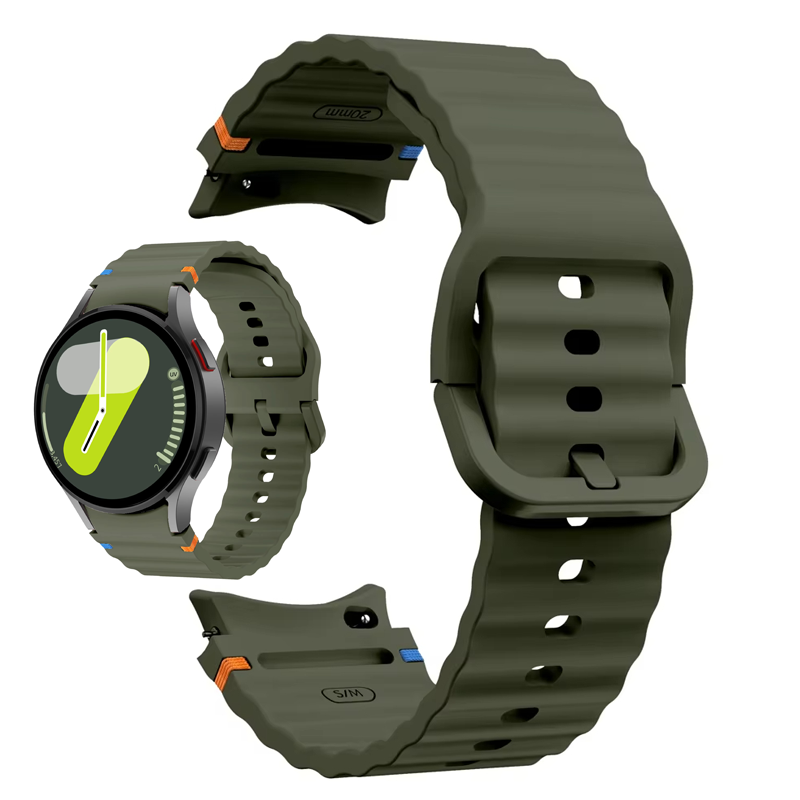 Original 1:1 Bracelet for Watch 7/FE/ 5 pro/6/4 Classic 44mm 40mm no gaps Silicone watchband Watch 7 Strap