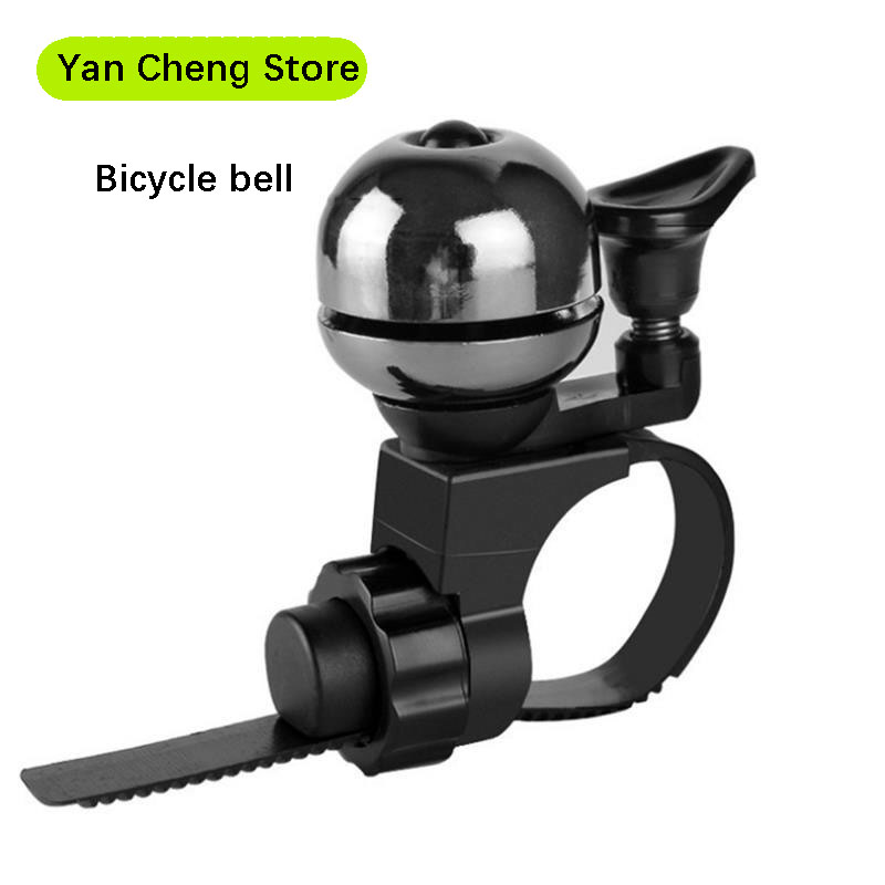Copper Bicycle Bell for Mountain Bike & Road Bike Clear Crisp Sound Black And Silver Bike Accessories