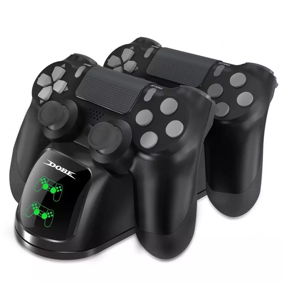 DOBE Fast Charg Station for Playstation 4 Controller with 2 Charge Ports,Real Time Charging LED Indicator, DC 5V USB TP4-889