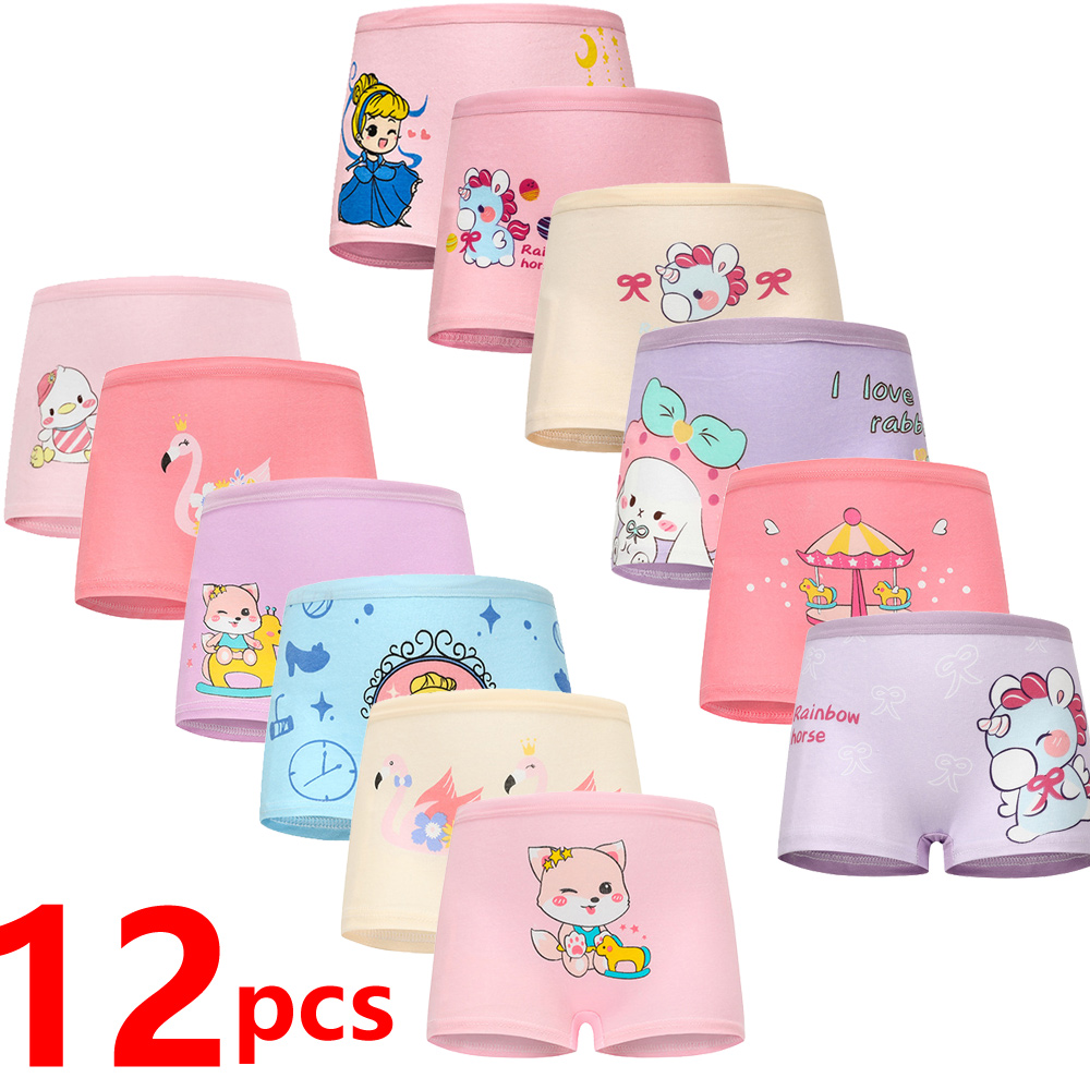 1/4/8 Pcs Boys Boxer Briefs Sets for Children Kids Cotton Underwear Breathable Baby Underpants All Print Thong Panties 2025 New