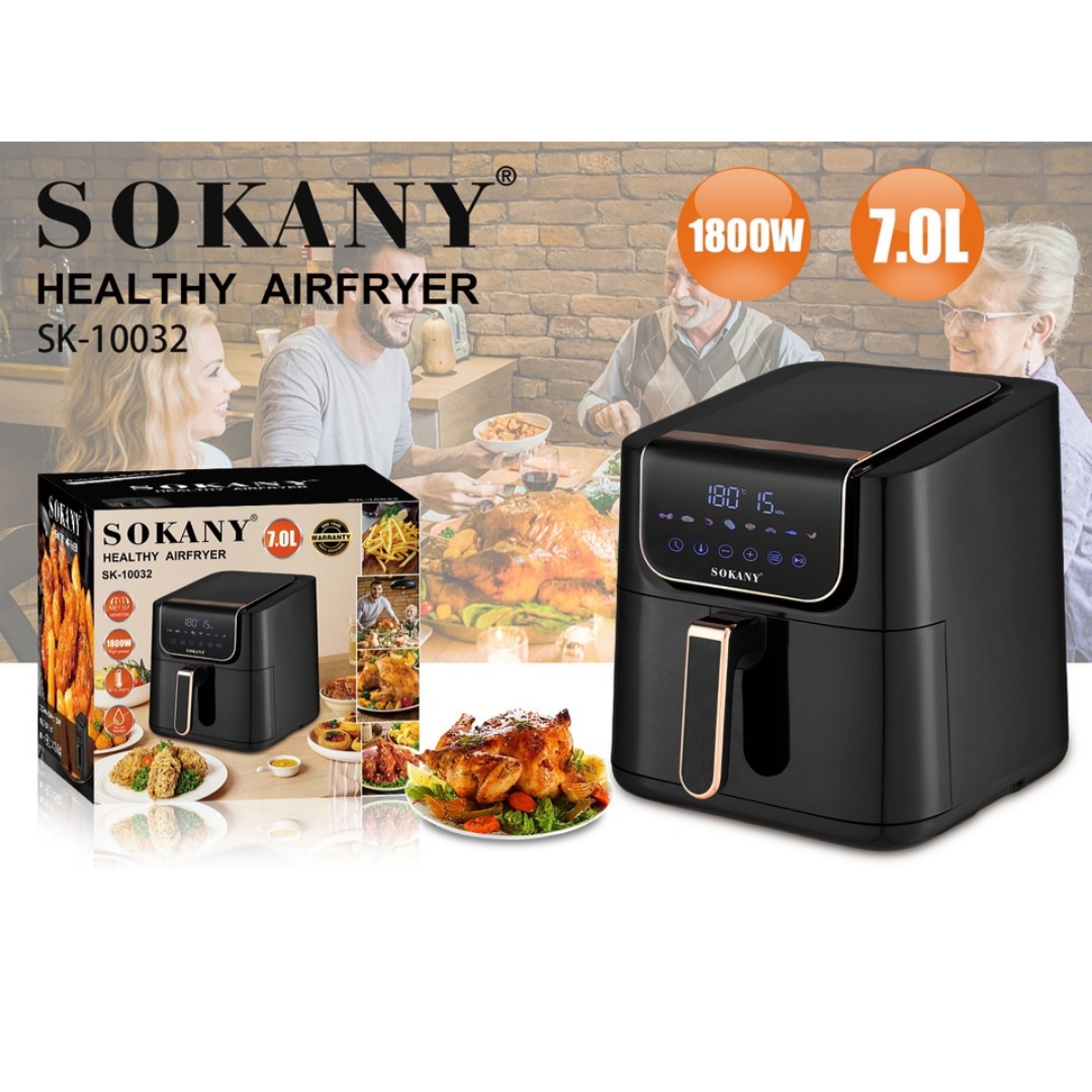 Sokany Big Air Fryer 8.5 Liter With Digital Touch Control