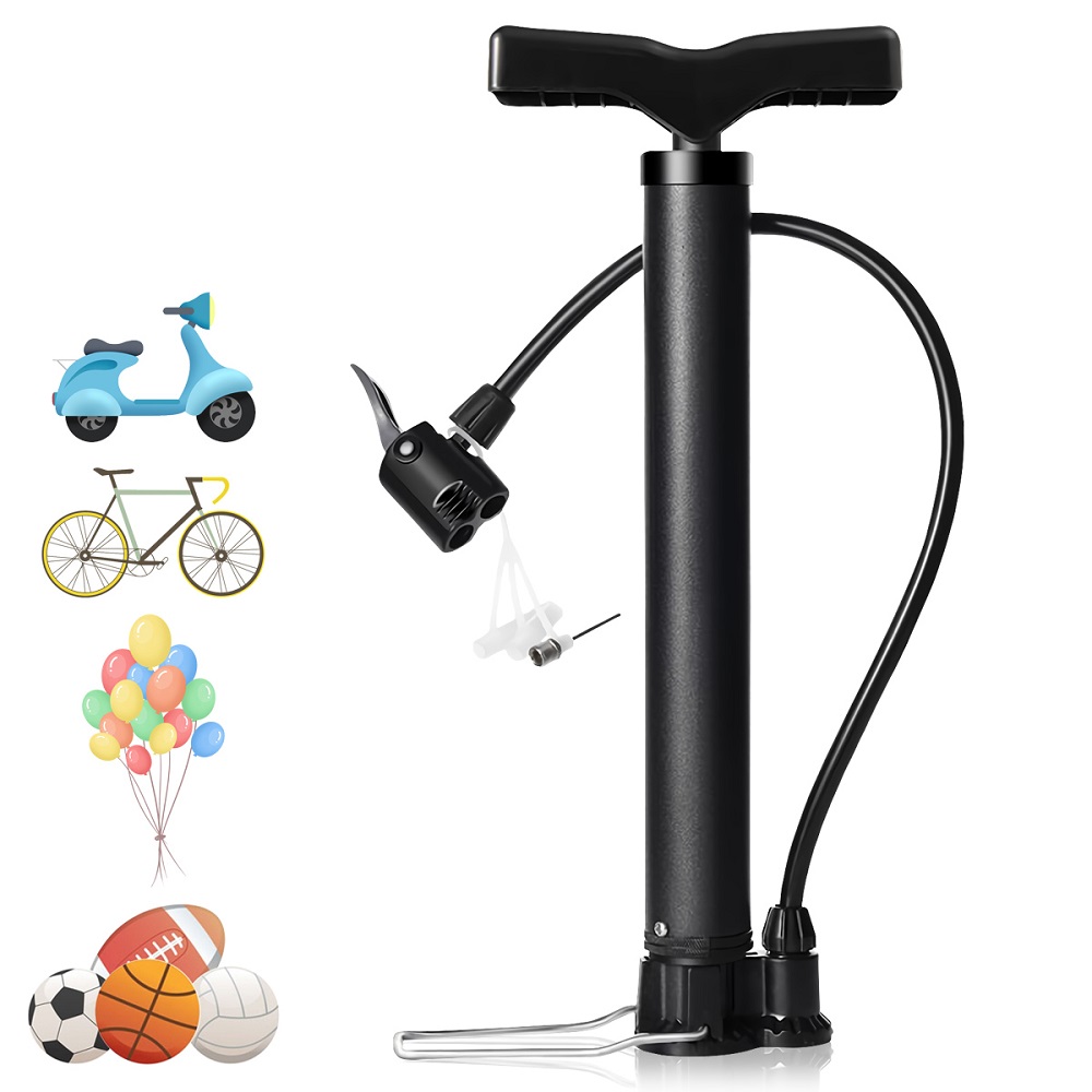 120Psi Sports MTB Cycling Foot Air Pump Bicycle Pump Tire Inflator Mini Bike Pump