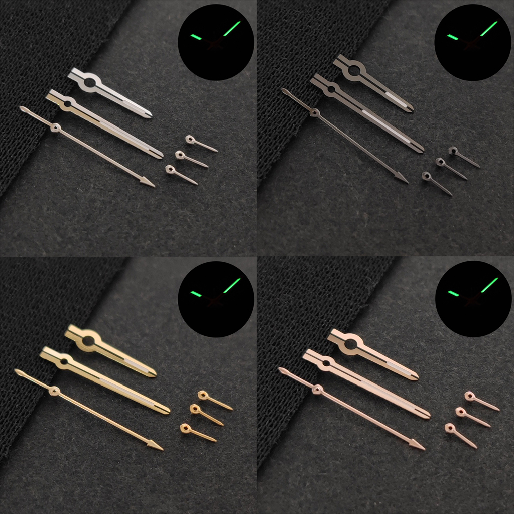 VK Series High-Quality VK63 Watch Hands 6 Hands C3 Green Luminous Fit VK63A VK64 Quartz Movement Watch Accessories