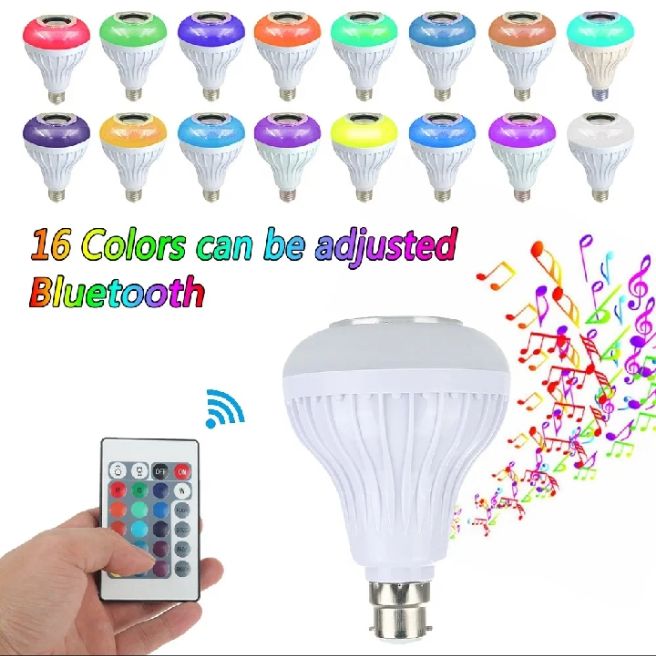 LED Music Bulb Bluetooth LED Light Lamp Speaker