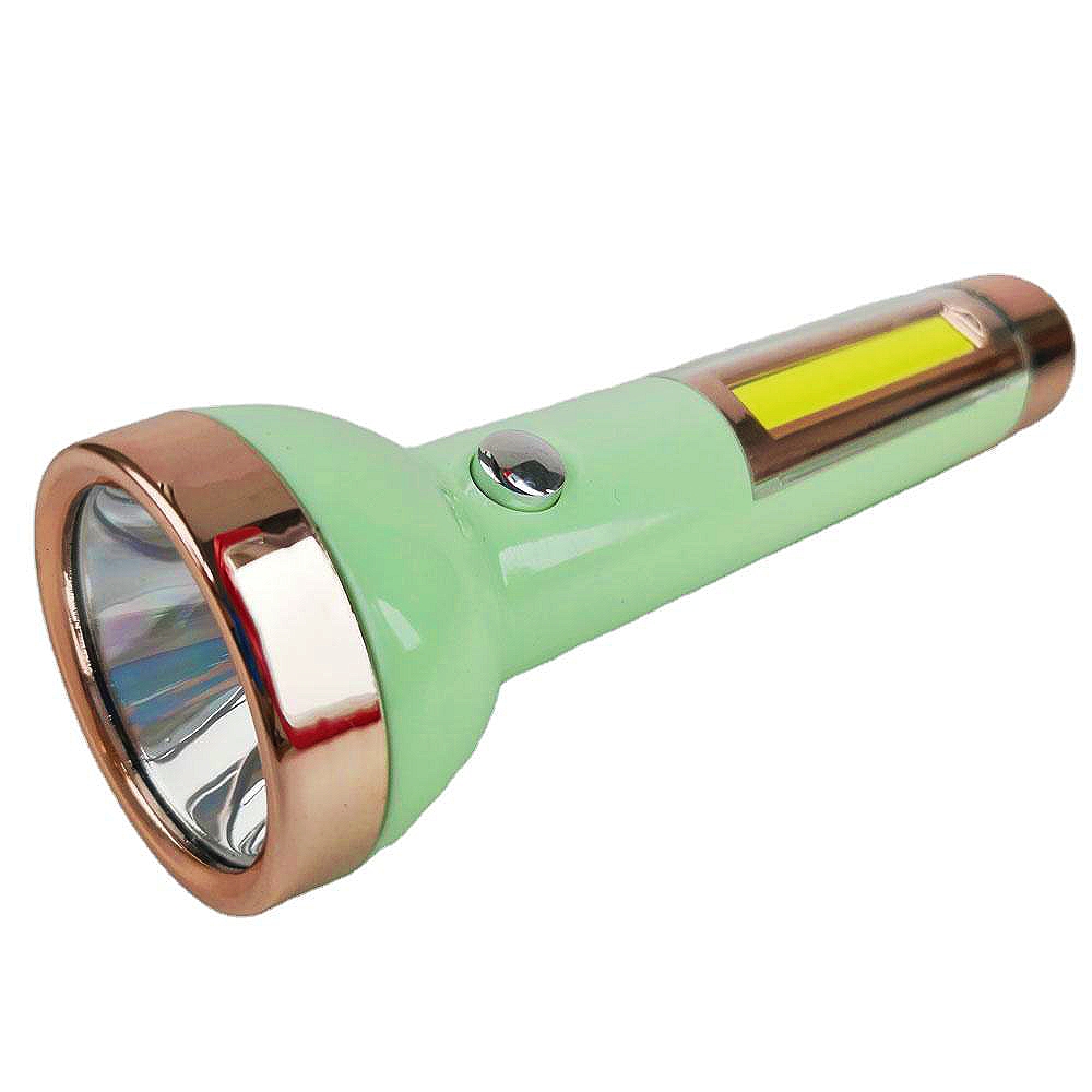 JY SUPER TORCH RECHARGABLE LED FLASHLIGHT 2 IN 1 TORCH IT LED LIGHT WITH TWO -WAY POWER HIGH AND LOW
