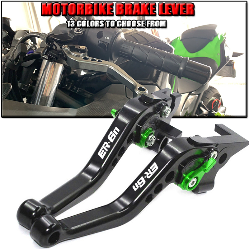 For Ka-wasaki ER-6N ER 6N ER6 N ER6N 2006-2008 Motorcycle Short Brake Clutch Lever Aluminum CNC Adjustable Motorbike Brake Lever