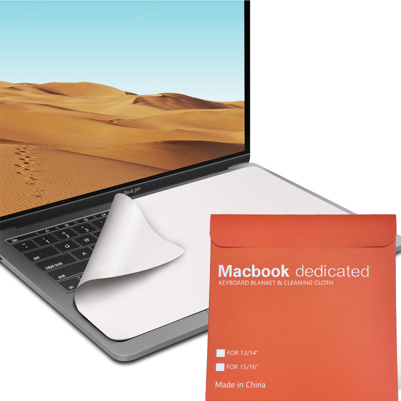 Laptop Protective Film Microfiber Dustproof Palm Keyboard Blanket Cover NotebookLaptop Screen Cloth MacBook Pro 13/15/16 lnch