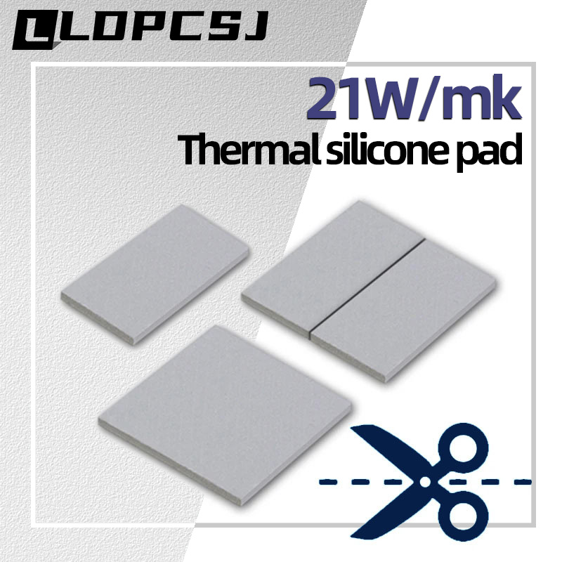 Ldpcsj 21W/MK Graphics Card Cooling Thermal Pad CPU GPU Motherboard Heat Dissipation Silicone Grease Sheet Multi-Size Cropped
