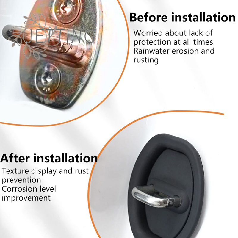 Hot 4pcs Shock Absorber Rubber Seat Car Door Lock Buffer Damping Seal Pad Deadener Quiet Replacement Accessories